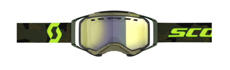 Scott Prospect Snow Cross Goggle – kaki grön/neon gul - Bild 2
