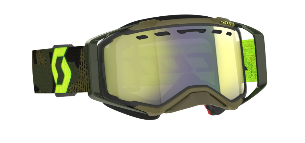 Scott Prospect Snow Cross Goggle – kaki grön/neon gul