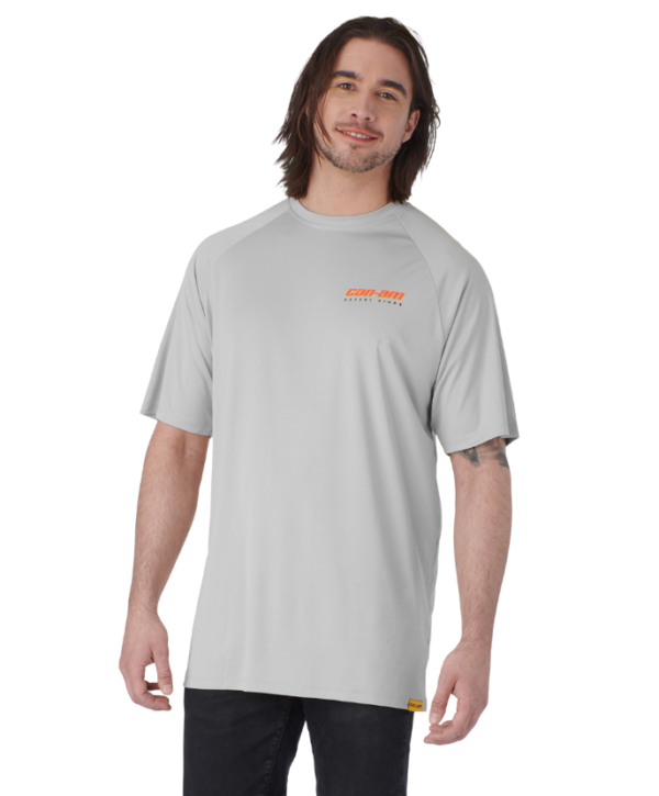 Can-Am Performance T-shirt herr -Silver