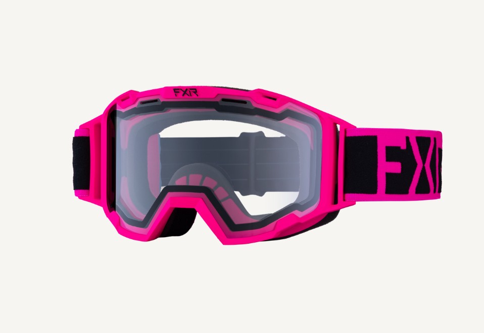 FXR Maverick Clear Goggle ungdom -Rosa