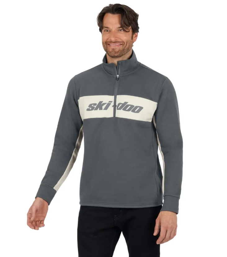 Ski-Doo Heritage 1/4 Zip herr -Grå