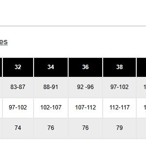 FXR storleksguide herr byxa