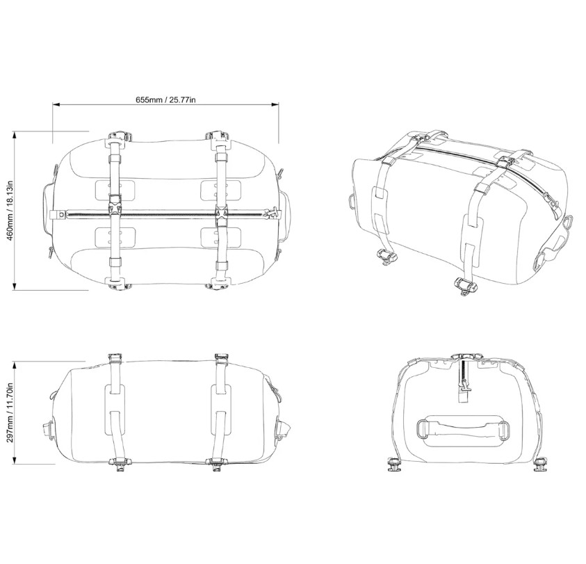 Sea-Doo LinQ Dry Bag -50 liter - Bild 6