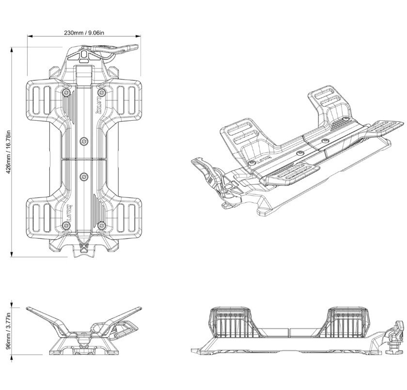 Sea-Doo LinQ bakre hållare för flytande matta - Bild 4